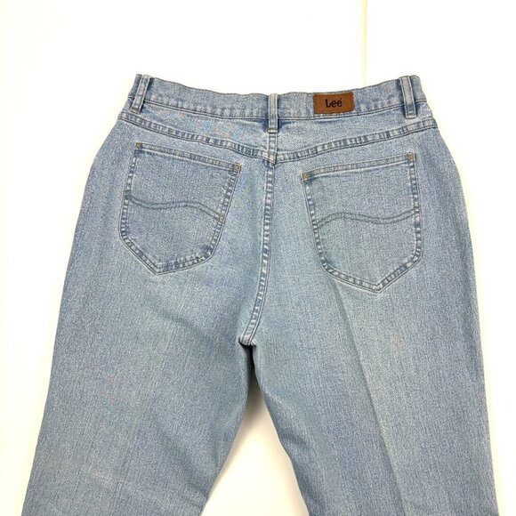 Lee Bootcut Women's size 14 Light Wash Blue Denim Jeans - Picture 3 of 3